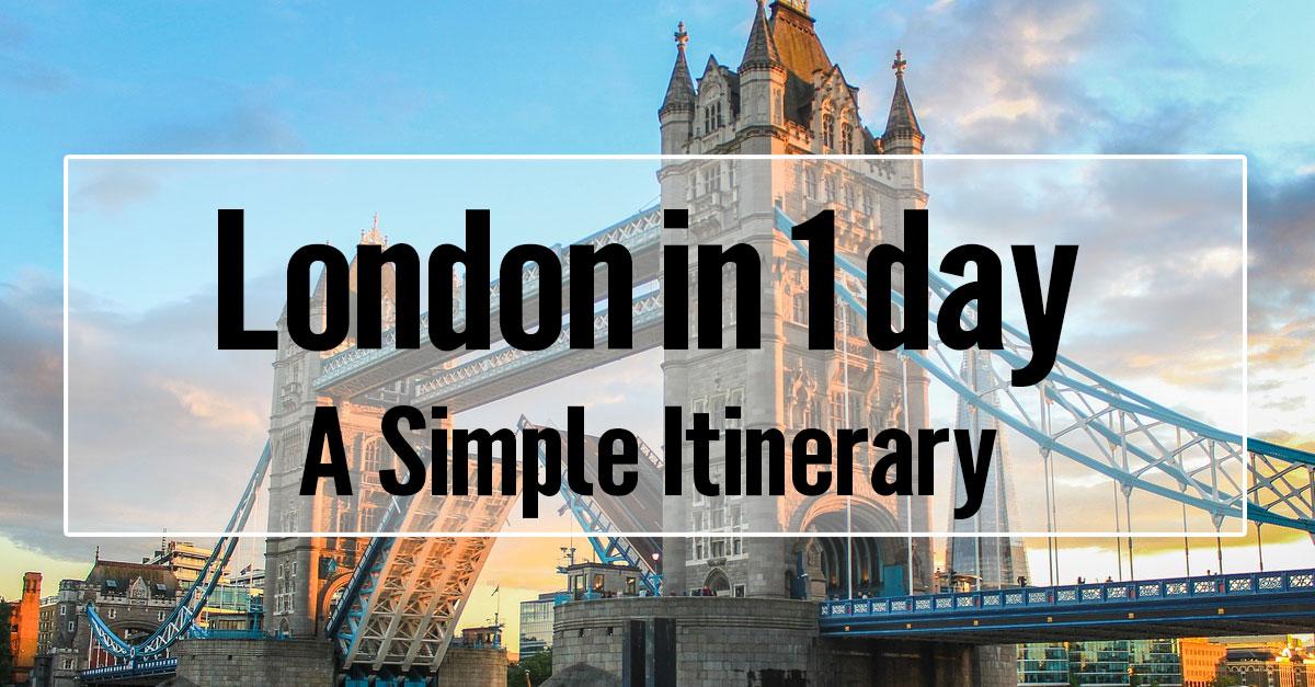 trip to london itinerary